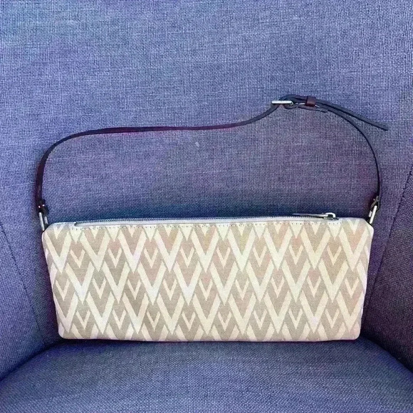 Valentino Garavani Shoulder Bag V- Fabric Riedition From SS ‘68 Collection - Picture 1 of 9